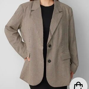 NWT CIDER houndstooth Check Coat